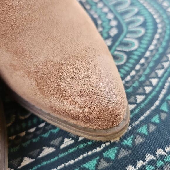 Pierre Dumas Suede Tan Ankle Boots Size 8 - Picture 4 of 10